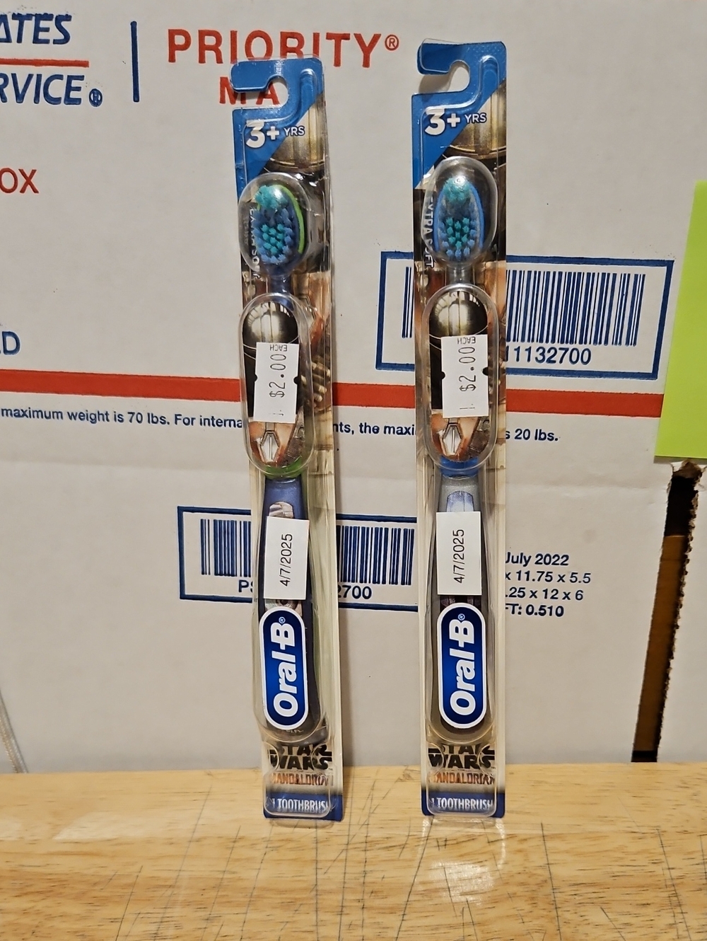 2-qty-Oral-B Kids Star Wars Toothbrush (3+ Years) - Soft Bristles